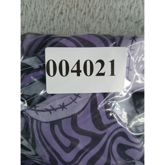 Disney Dress Jack Skellington Girls Large Purple Kids Puff Sleeve Halloween NWT - Picture 8 of 8